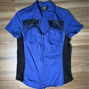 Harley-Davidson Purple and Black Shirt